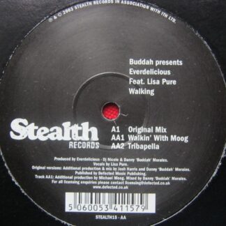 Buddah Presents Everdelicious Feat Lisa Pure Walking 12" Stealth STEALTH15 EX 2003 12 inch, 5-tracks, same label both sides