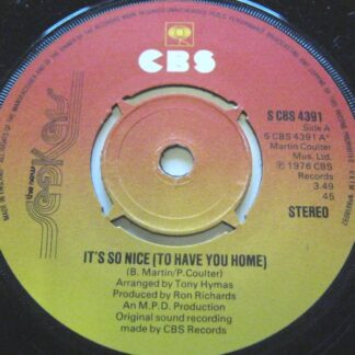 New Seekers It's So Nice 7" CBS SCBS4391 EX 1976 there is stamp on side two label.