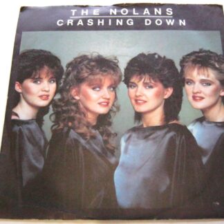 Nolan Sisters Crashing Down 7" Epic EPCA2378 EX/VG 1982 there is handwritten number on label there is 2mm drill hole in label rim