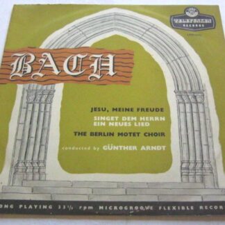 Gunther Arndt Bach Jesu Meine Freude 10"LP Telefunken LGM65032 EX/EX 1958 10 inch LP