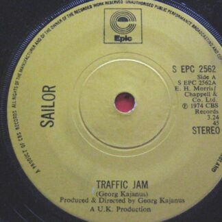 Sailor Traffic Jam 7" Epic SEPC2562 EX 1974 there is a number stamped on side two label
