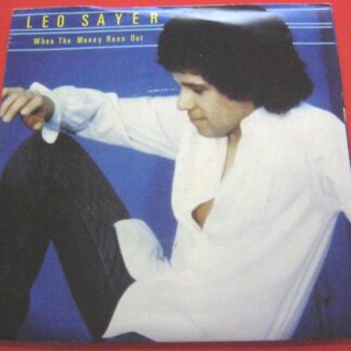 Leo Sayer When The Money Runs Out 7" Chrysalis CHS2361 EX/EX 1979 picture sleeve, there is 2mm drill hole in label rim