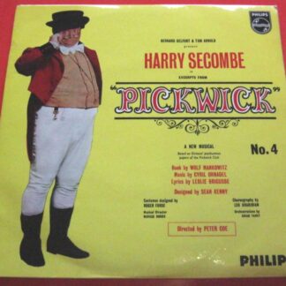 Harry Secombe Excerpts From Pickwick No 4 EP Philips BE12556 EX/EX 1963 picture sleeve