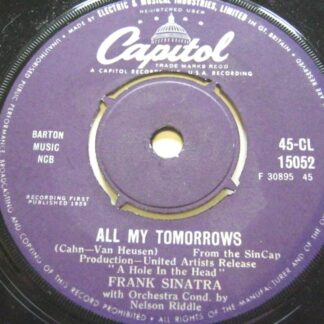 Frank Sinatra All My Tomorrows 7" Capitol CL15052 VG 1959