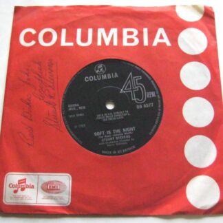 Stuart Stevens Soft Is The Night 7" Columbia DB8577 EX 1969 Columbia company sleeve is signed by Stuart Stevens