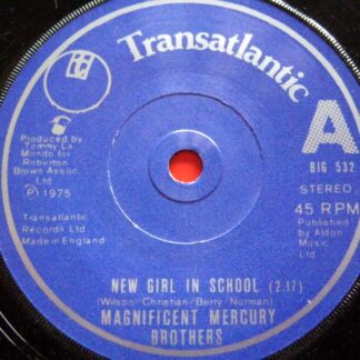 Magnificent Mercury Brothers New Girl In School 7" Transatlantic BIG532 EX 1975