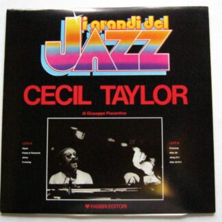 Cecil Taylor Cecil Taylor LP I Grandi del Jazz GDJ87 EX/EX 1980s Italian pressing, vinyl is mint and unplayed