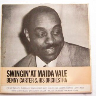 Benny Carter Swingin At Maida Vale LP Jasmine JAS2010 EX/VG 1980s sleeve is heavily foxed on rear