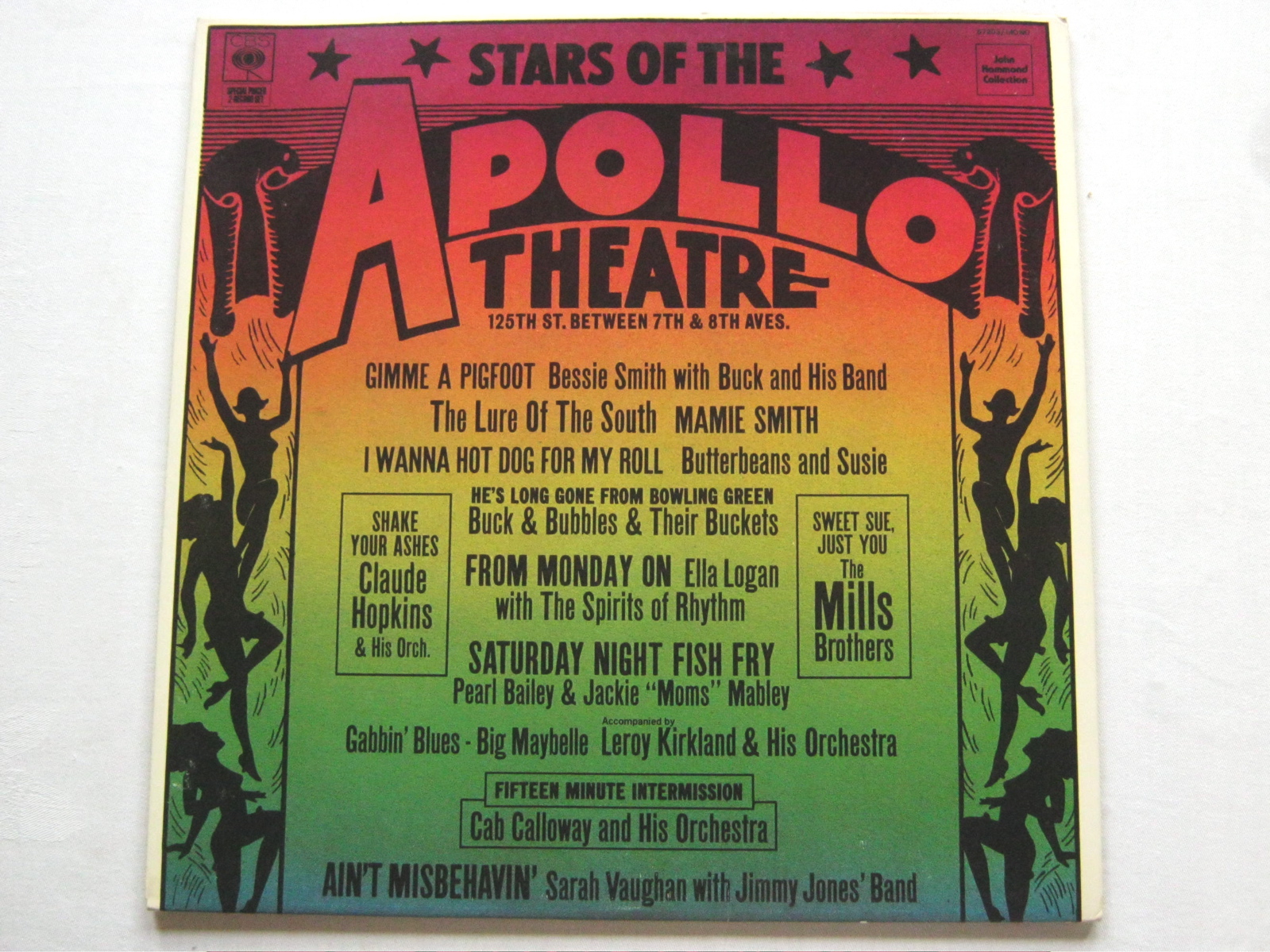 Stars Of The Apollo Theatre 2LP CBS 67203 EX/EX 1973 double LP, mono, with Mami Smith, Bessie Smith & Ella Logan