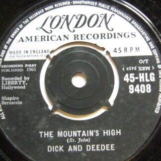 Dick & Deedee The Mountains High 7" London HLG9408 EX 1961