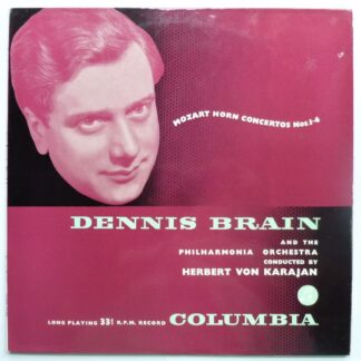 Dennis Brain Mozart Horn Concertos 1-4 LP Columbia 33CX1140 EX/EX 1950s blue gold label