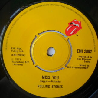 Rolling Stones Miss You 7" EMI EMI2802 EX 1978