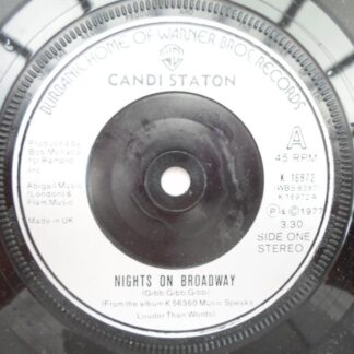 Candi Staton Nights On Broadway 7" Warner Bros K16972 EX 1977 plastic label