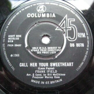 Frank Ifield Call Her Your Sweetheart 7" Columbia DB8078 EX 1966
