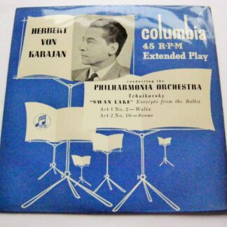 Herbert Von Karajan Tchaikovsky Swan Lake EP Columbia SEL1537 EX/VG 1950s picture sleeve