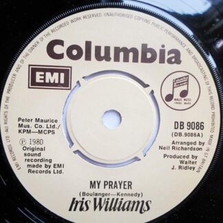 Iris Williams My Prayer 7" Columbia DB9086 EX 1980