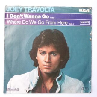 Joey Travolta I Don't Wanna Go 7" RCA XB1048 EX/VG 1978 picture sleeve, demo