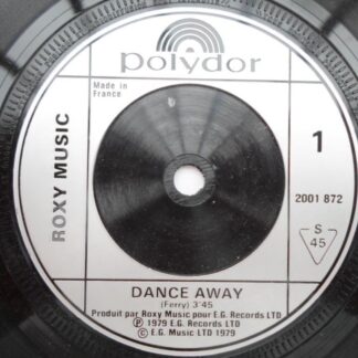 Roxy Music Dance Away 7" Polydor 2001872 EX 1979 French pressing