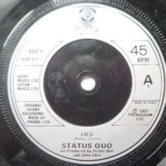 Status Quo Lies 7" Vertigo 6000577 EX 1980 French pressing