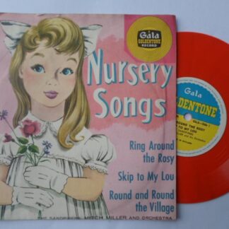 Sandpipers Nursery Songs EP Gala GG6 EX/EX 1950s 78rpm, red vinyl in picture sleeve