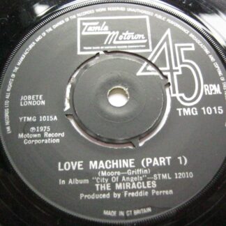 Miracles Love Machine Part 1 7" Tamla Motown TMG1015 VG 1975