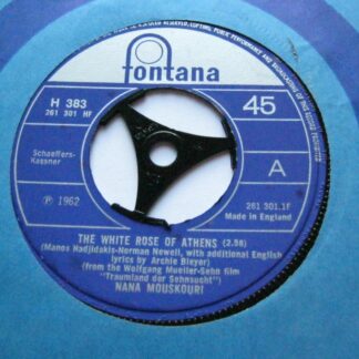 Nana Mouskouri White Rose Of Athens 7" Fontana H383 EX 1962