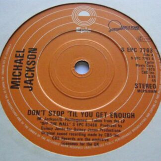 Michael Jackson Don't Stop Til You Get Enough 7" Epic SEPC7763 EX 1979