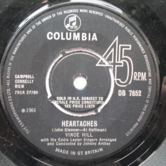 Vince Hill Heartaches 7" Columbia DB7852 EX 1966