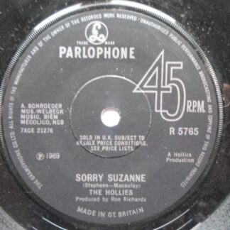 Hollies Sorry Suzanne 7" Parlophone R5765 EX 1969