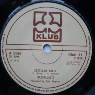 Gaberlunzie Scotland Again 7" Klub KLUB11 EX 1978