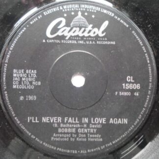 Bobbie Gentry I'll Never Fall In Love Again 7" Capitol CL15606 EX 1969