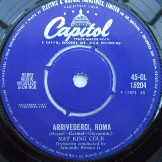 Nat King Cole Arrivederci Roma 7" Capitol CL15204 EX 1958