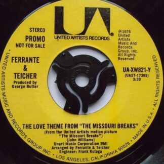 Ferrante & Teicher The Love Theme From The Missouri Breaks 7" United Artists UAXW821Y EX 1976 demo, US pressing