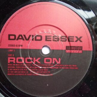 David Essex Rock On 7" Lamplight LAMP5 EX 1989