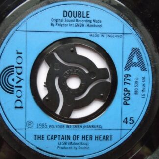 Double The Captain Of Your Heart 7" Polydor POSP779 VG 1985 Record has machine cut centre.