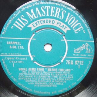 Vocal Gems From Merrie England No 2 EP HMV 7EG8712 EX 1950s
