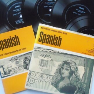 Spanish flexi Americon EX/EX 1960s 5 x 7-inch flexidiscs with 38-page booklet, World Foreign Language Record Series in?gatefold sleeve, US pressing,"