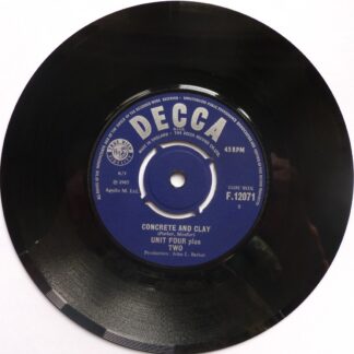 Unit Four Plus Two Concrete And Clay 7" Decca F12071 VG 1965