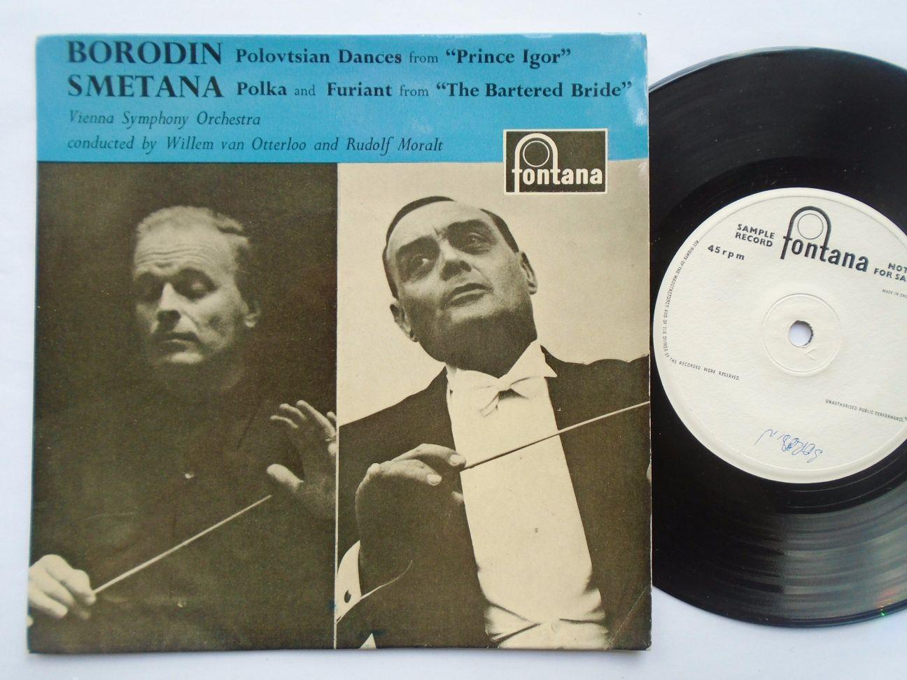 Willem Van Otterloo Borodin 7" Fontana CFE15049 EX/VG 1950s picture sleeve, side two conducted by Rudolf Moralt