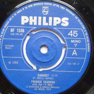 Frankie Vaughan Cabaret 7" Philips BF1536 VG 1966