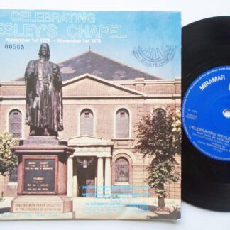 Westminster Central Hall Choral Group Celebrating Wesley's Chapel EP Miramar MIR2 EX/EX 1978 numbered picture sleeve 565, Isle Of Man stamp on front of sleeve