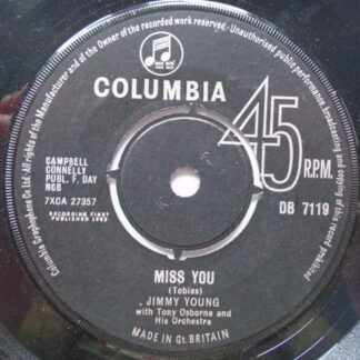 Jimmy Young Miss You 7" Columbia DB7119 EX 1963