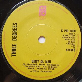 Three Degrees Dirty Ol Man 7" Philadelphia SPIR1880 EX 1973