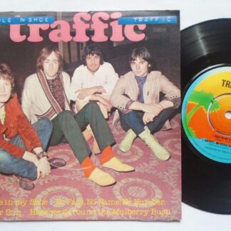 Traffic Traffic EP Island IEP7 EX/VG 1978 picture sleeve has Dymo tape on front