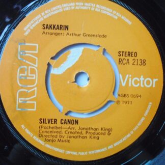 Sakkarin Silver Canon 7" RCA Victor RCA2138 EX 1971
