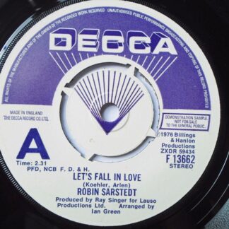 Robin Sarstedt Let's Fall In Love 7" Decca F13662 EX 1976 demo