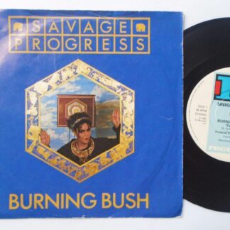 Savage Progress Burning Bush 7" 10 TEN27 EX/VG 1984 picture sleeve