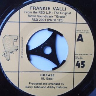 Frankie Valli Grease 7" RSO RSO012 EX 1978 Spanish pressing, side two by Gary Brown