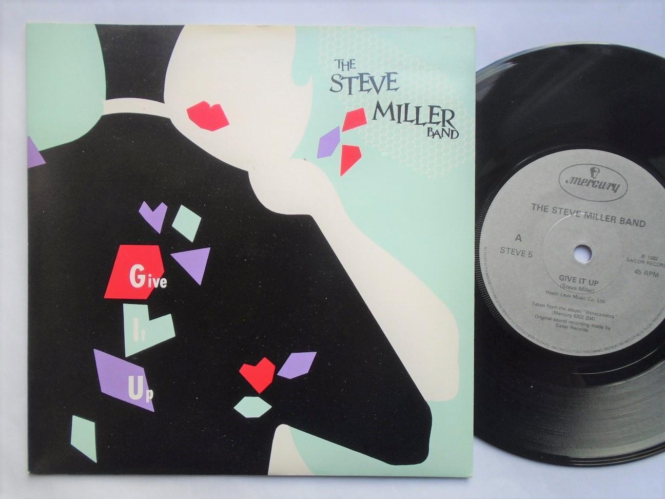 Steve Miller Give It Up 7" Mercury STEVE5 EX/EX 1982 UK pressing in picture sleeve, as Steve Miller Band