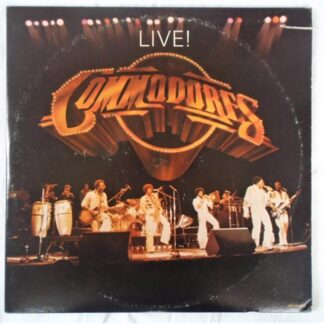 Commodores Live 2LP Motown M989482 EX/VG 1977 double LP, US pressing, sleeve has export cut in opening